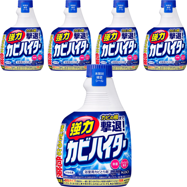 Kao 花王 Magiclean 魔術靈 浴室去霉清潔劑 更替瓶, 400ml, 5瓶