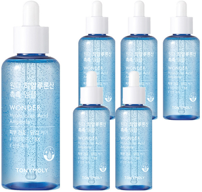 TONYMOLY 韓國原廠直供 Wonder 玻尿酸保濕安瓶, 100ml, 6瓶