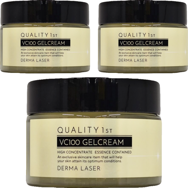 DERMA LASER Quality 1st 皇后VC美白凝霜, 80g, 3罐