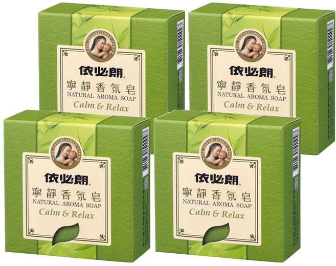 依必朗 寧靜香氛皂 100g 玻尿酸保濕配方 植物萃取 無防腐劑和酒精, 4個