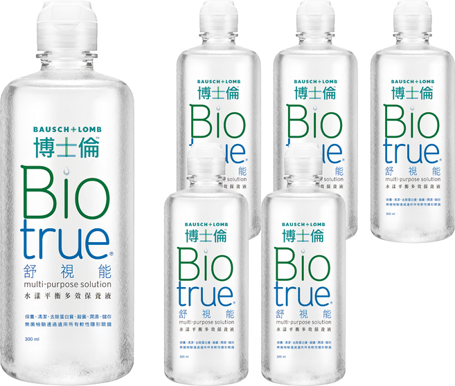 博士倫 舒視能 水漾平衡多效保養液, 300ml, 6瓶