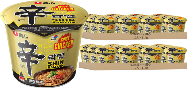 NONGSHIM 農心 辛拉麵 香辣雞肉味 114g, 24入