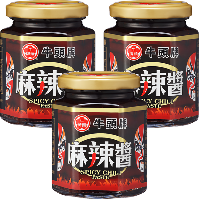 牛頭牌 麻辣醬, 175g, 3罐