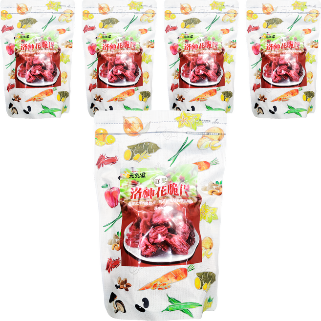 元氣家 洛神花脆片, 100g, 5包