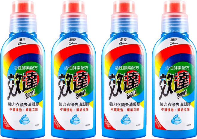 SHOUT 效達 強力衣領去漬凝膠, 240g, 1瓶, 4瓶