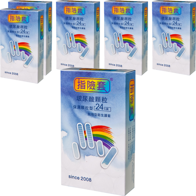 findom 指險套 玻尿酸顆粒型指險套, 6盒, 24入