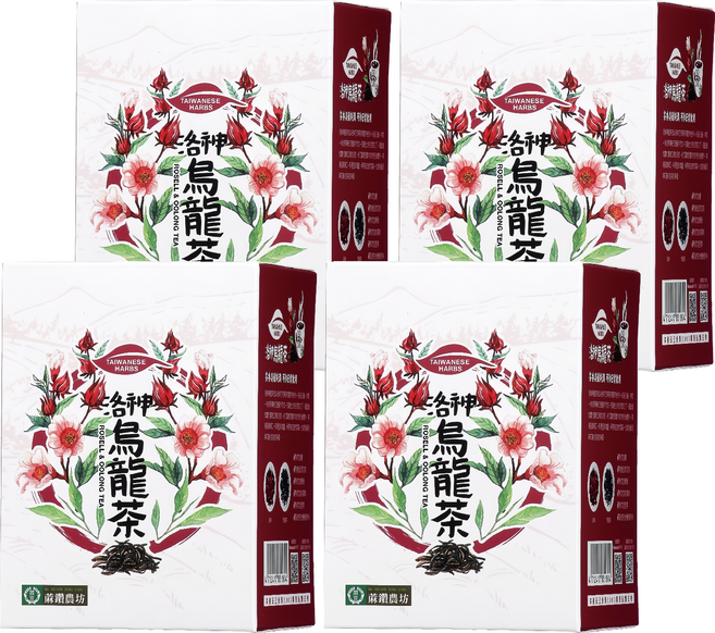 蔴鑽農坊 洛神烏龍茶, 3.5g, 15包, 4盒