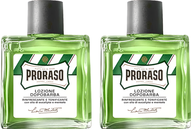 PRORASO 鬍後化妝水 清涼舒爽, 100ml, 2瓶