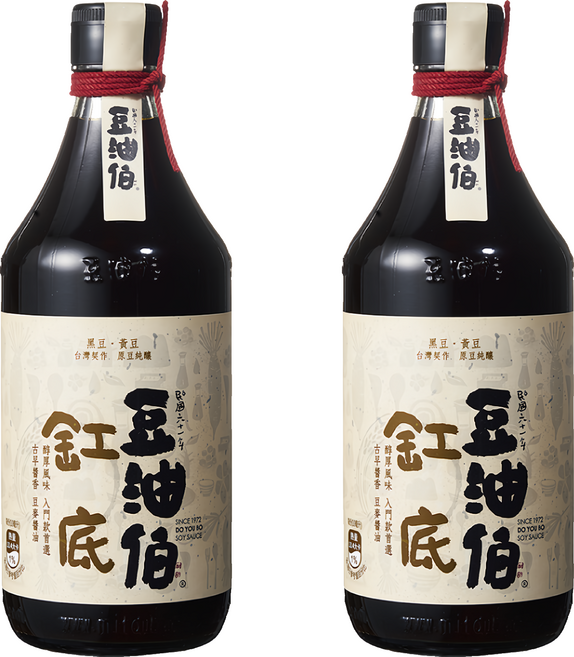 豆油伯 缸底釀造醬油, 500ml, 2瓶