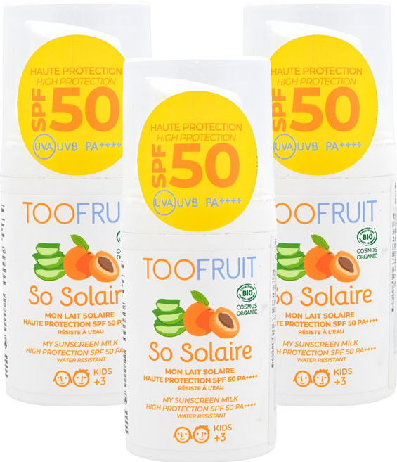 TOOFRUIT 果漾兒童物理性防曬乳液 SPF50 PA++++, 30ml, 3瓶