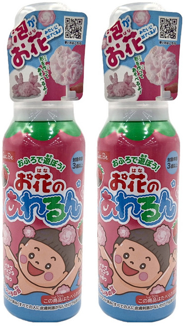 LEC 兒童泡澡慕絲 599135 草莓香 花型泡泡, 120ml, 2罐