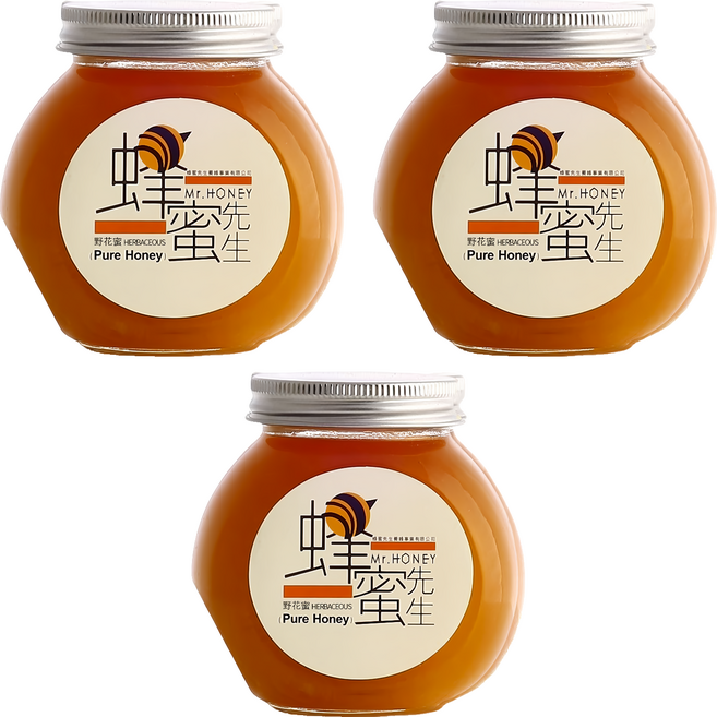 Mr.HONEY 蜂蜜先生 野花蜜, 240g, 3罐