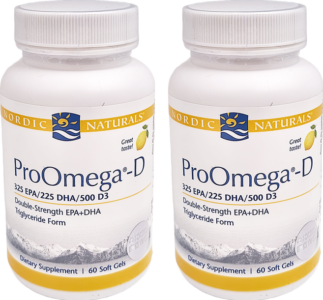 Nordic Naturals 魚油 + D膠囊 NN02, 60顆, 2瓶