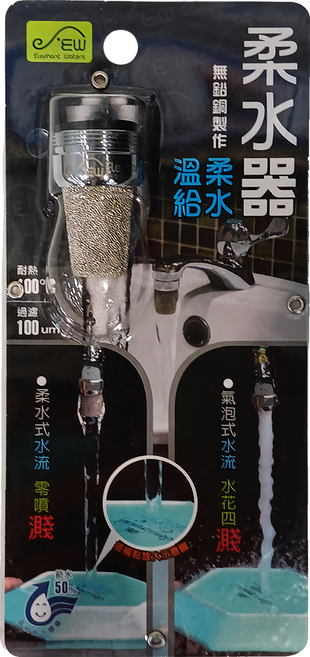 Elephant Waters 沐象 通用型鑽石柔水過濾器 62g, 銀色, 1個