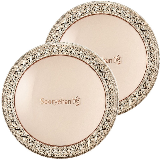 Sooryehan 秀雅韓 台灣公司貨 妍 耀妍絲絨粉凝霜 SPF50+ PA++ 12g, No.23, 2個