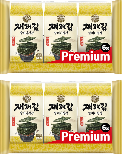 SUNI COOK 順伊奶奶 海苔 原味, 27g, 2袋