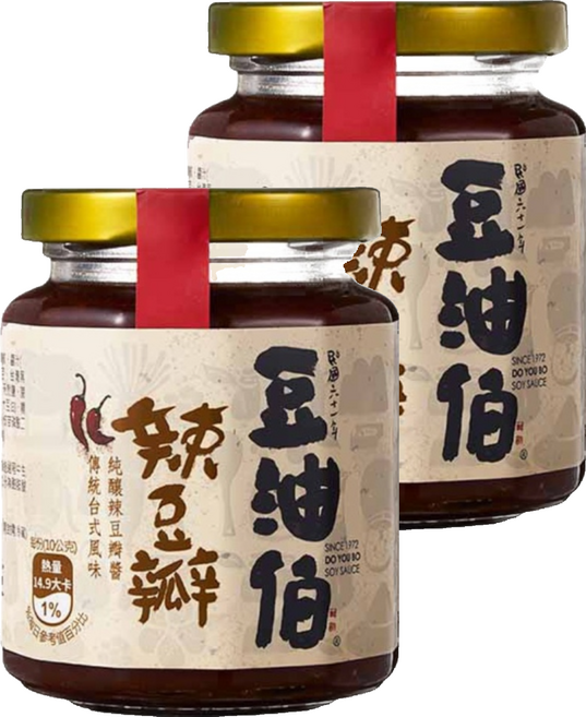 豆油伯 辣豆瓣醬, 280g, 2罐