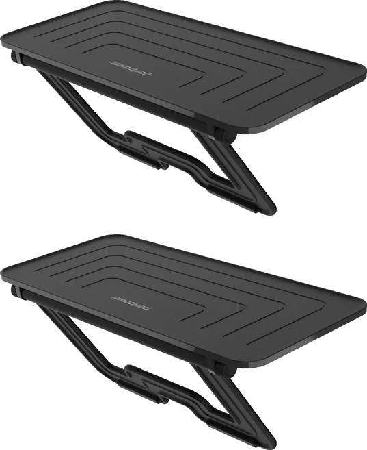 peripower 可調式大平台螢幕置物架 承重1kg 340 x 156 x 220mm 400g, 黑色, 2個