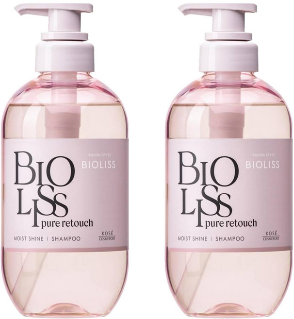 KOSE 高絲 BIOLISS 苾歐莉絲 PURE系列 毛躁對策修護洗髮精, 480ml, 2瓶