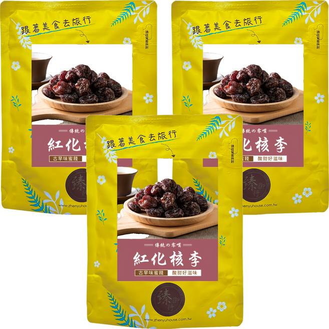 臻御行 紅化核李, 200g, 3包