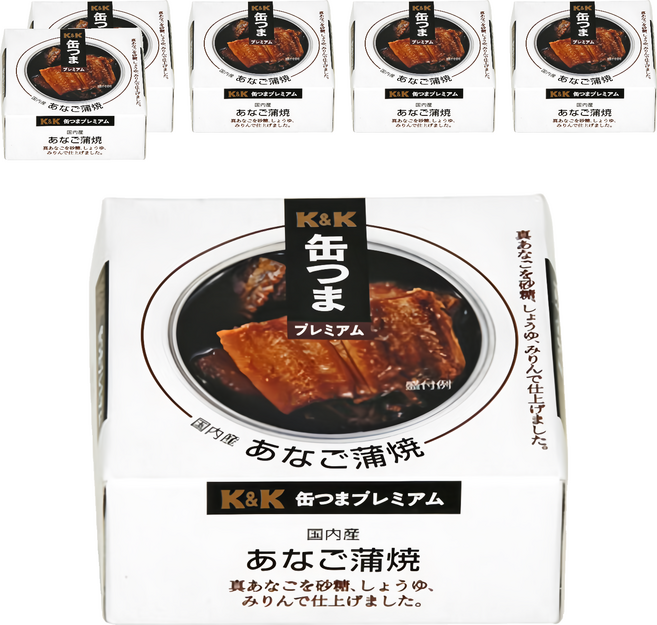 K&K 蒲燒鰻魚, 80g, 6罐