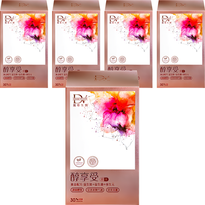 DV 麗彤生醫 醇享受膠囊, 30顆, 560mg, 5盒
