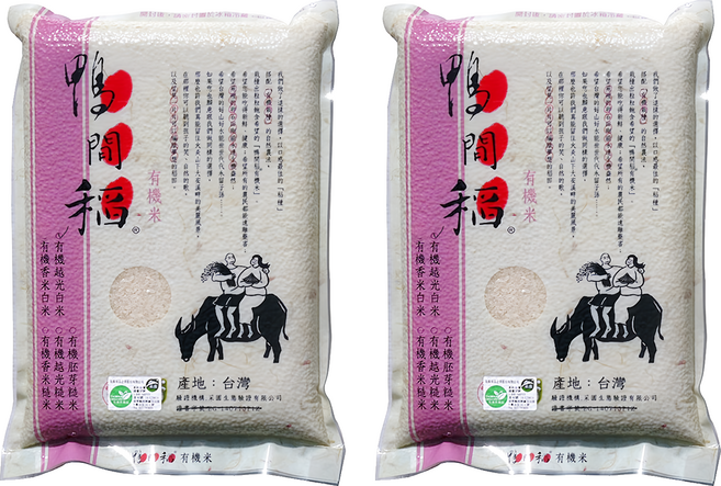 鴨間稻 有機越光白米, 3kg, 2包, CNS一等
