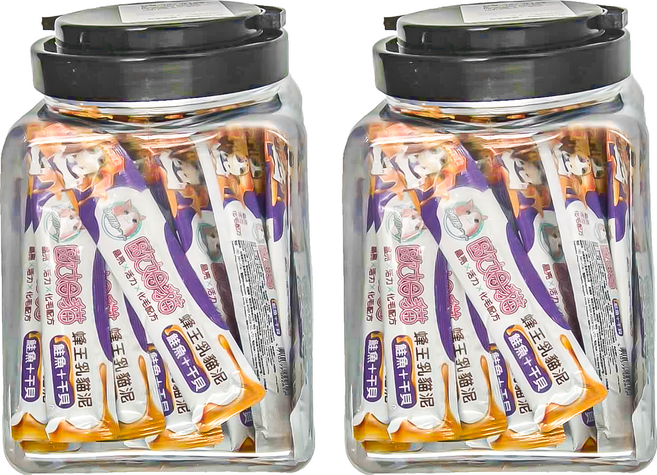 OMO 歐姆貓 蜂王乳貓泥, 鮭魚 + 干貝, 1.2kg, 2桶