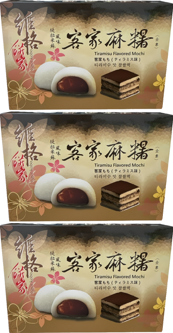 vigor kobo 維格餅家 QDD麻糬 提拉米蘇黑巧克力風味 6顆, 180g, 3盒
