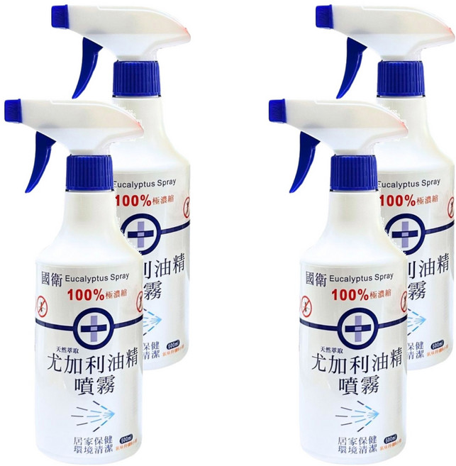 國衛 尤加利油精噴霧, 500ml, 4瓶