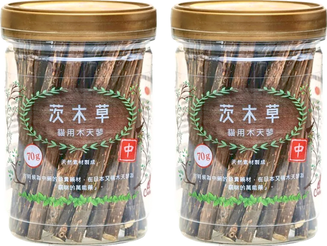 Catfeet 木天蓼棒 中, 2罐, 70g, 茨木草