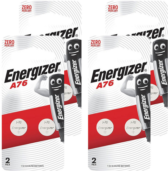 Energizer 勁量 鈕扣型鋰電池 A76, 2顆, 4組