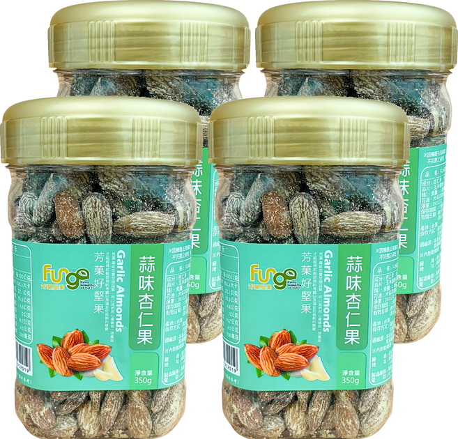 Fungo 芳菓 蒜味杏仁果, 4個, 350g