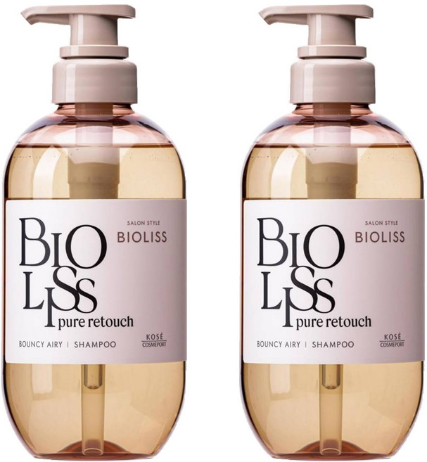 KOSE 高絲 BIOLISS 苾歐莉絲 PURE系列洗髮乳 豐盈蓬鬆, 2個, 480ml