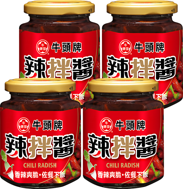 牛頭牌 辣拌醬, 170g, 4罐