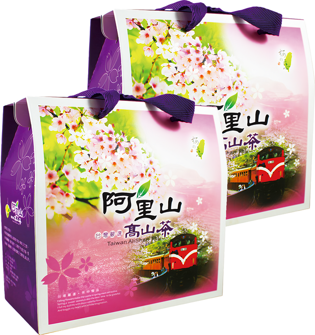 龍源茶品 鑫龍源 阿里山輕焙火極品烏龍茶葉禮盒, 2盒