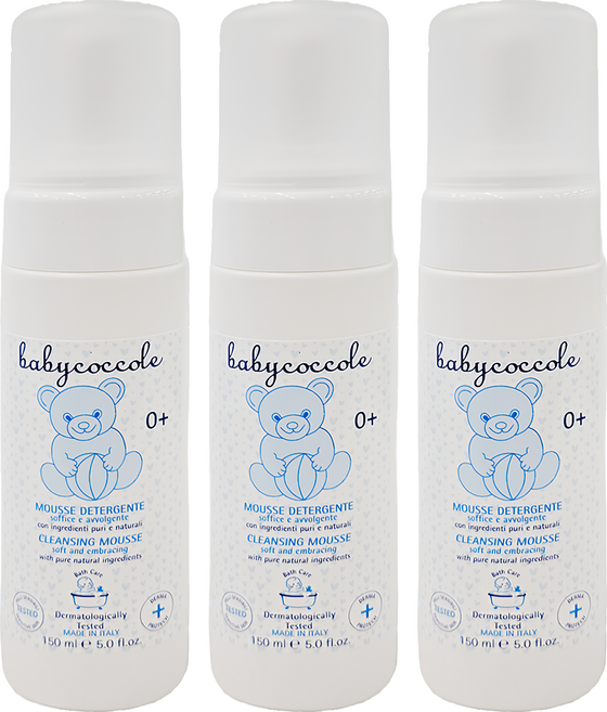 babycoccole 寶貝可可麗 水潤潔膚慕絲, 150ml, 3瓶