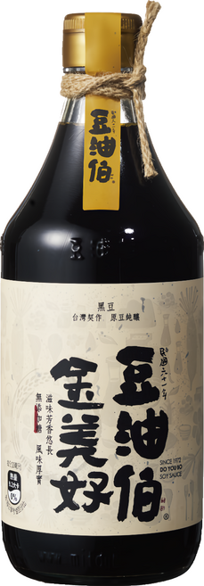豆油伯 金美好無添加糖釀造醬油 黑豆醬油, 500ml, 1瓶