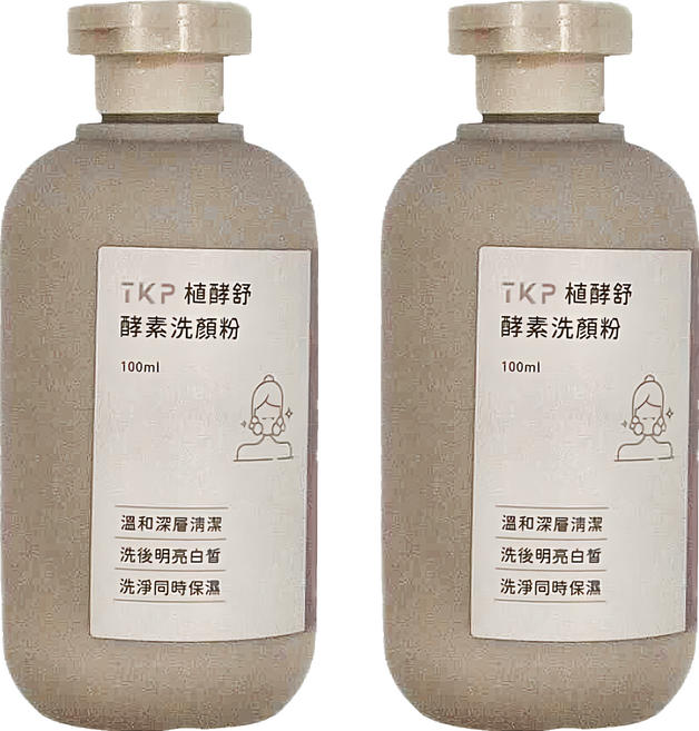 TKP植酵舒酵素 洗顏粉, 100g, 2罐