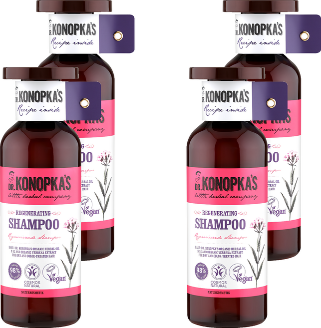 DR.KONOPKA'S 活力重塑洗髮精, 4件, 500ml