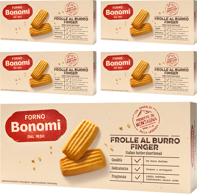 Bonomi 經典奶油餅乾, 150g, 5盒