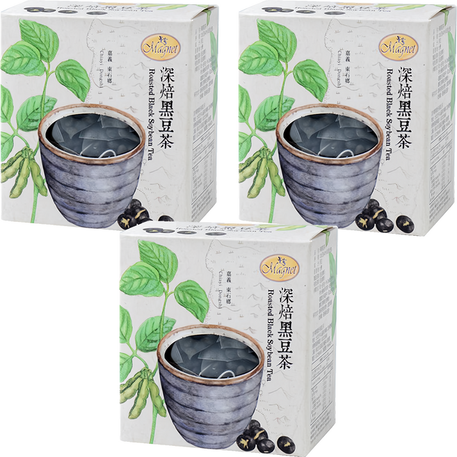 Magnet 曼寧 深培黑豆茶, 8g, 15包, 3盒
