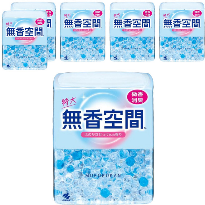 KOBAYASHI 小林製藥 無香空間 居家室內芳香除臭劑 清爽皂香, 630g, 6個
