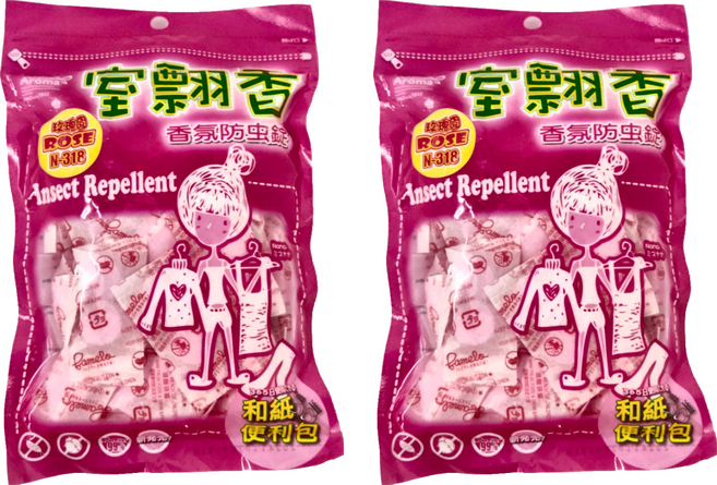 室翲香 香氛防蟲錠 和紙便利包 玫瑰, 300g, 2包