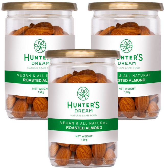 HUNTER'S DREAM 獵人谷之夢 澳洲無調味鮮烘杏仁果, 3個, 150g