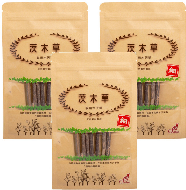 Catfeet 木天蓼棒 細款 7入, 木天蓼, 3包
