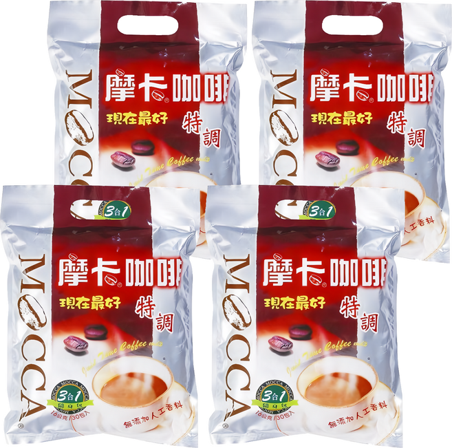 MOCCA 摩卡 特調咖啡, 16g, 30包, 4袋