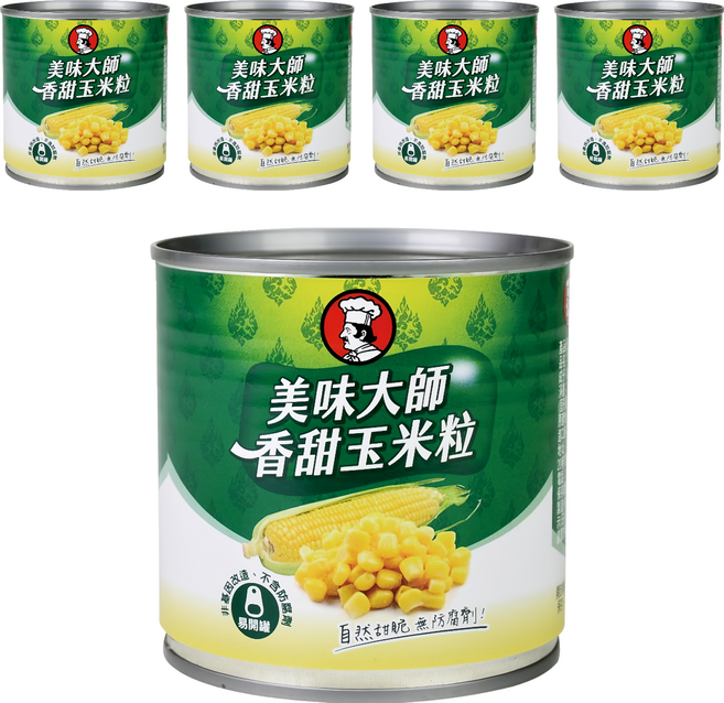 CHEF'S CHOICE 美味大師 香甜玉米粒, 340g, 5罐