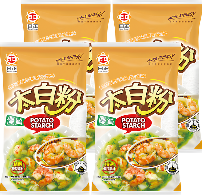 日正食品 優質太白粉, 400g, 4包