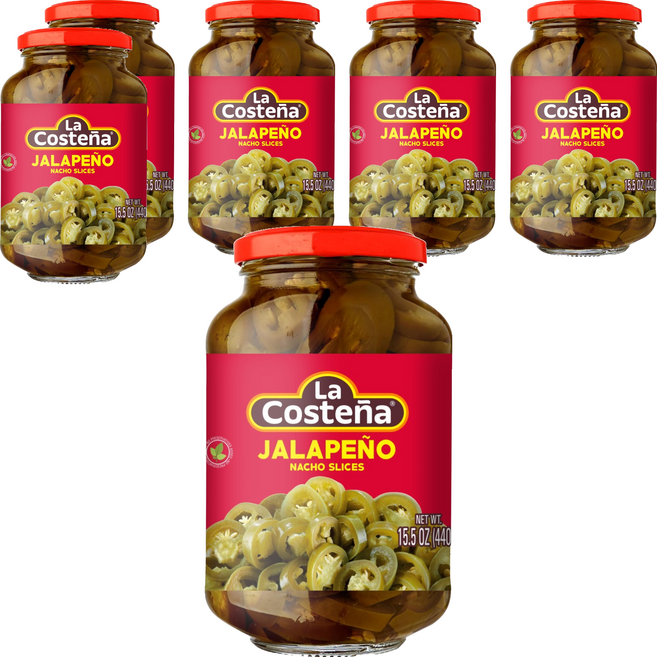 La Costena 切片辣椒, 440g, 6個